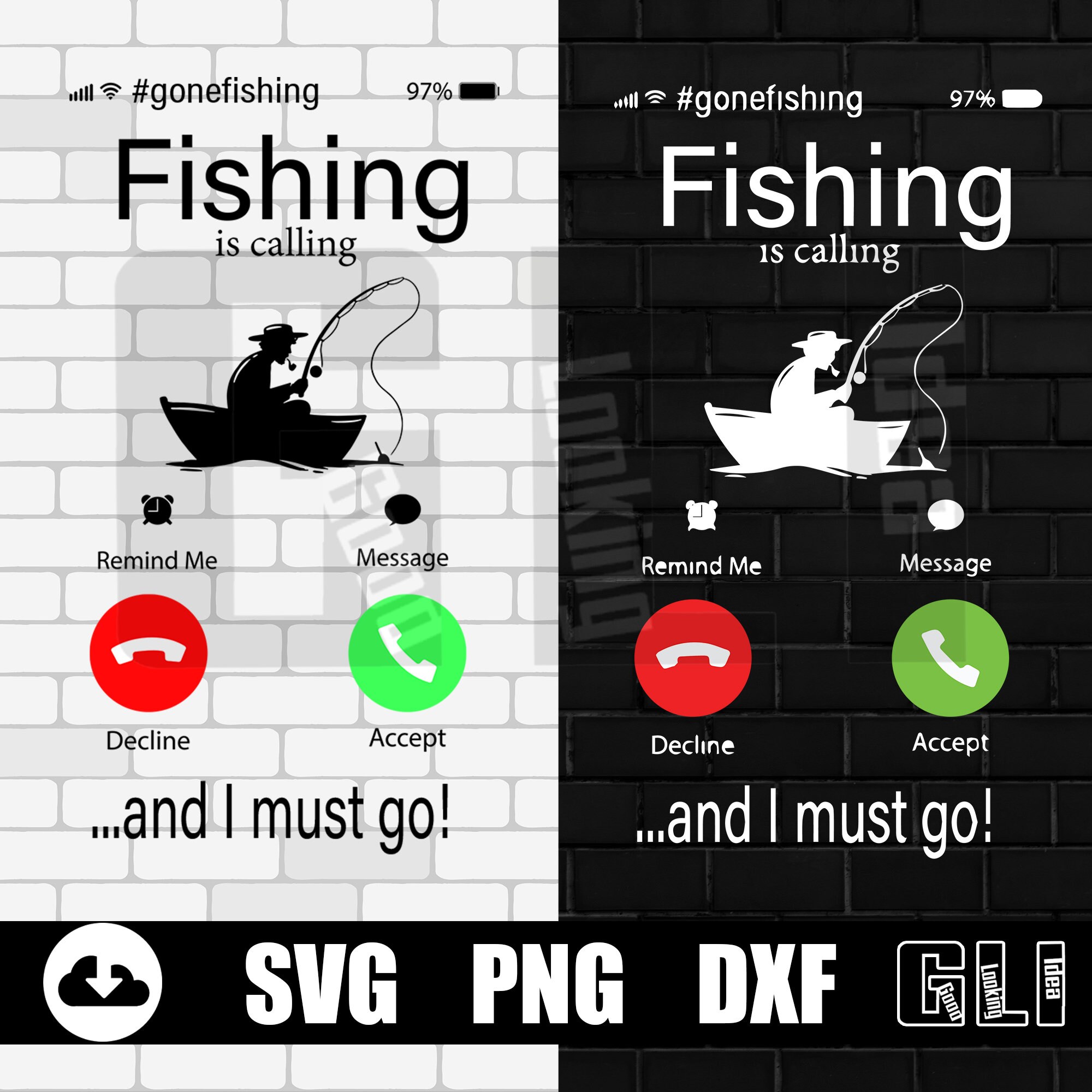 Fishing is calling SVG Fishing is Calling and I Must Go | Etsy