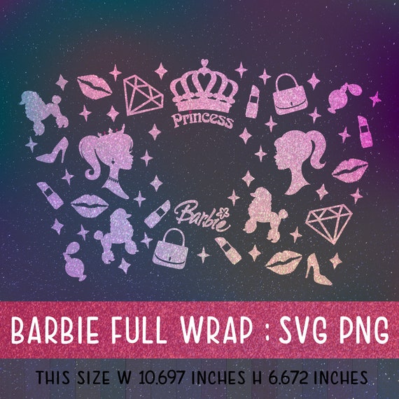 Download Full Wrap Barbie Starbucks For Venti Cold Cup For Diy Etsy