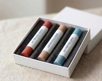 Set of 3 Handmade Soft Pastels "Urban Contrasts" for Artists - High-Quality Pigments | Artisan Pastels - La Pastellerie