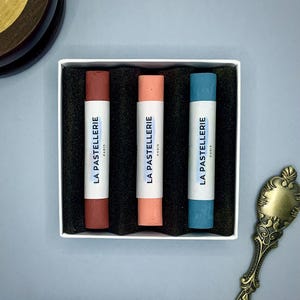 Coffret 3 Pastels Secs Artisanaux – "Eclat Bohème" – Pastels Professionnels Faits Main | Pigments Beaux-Arts Haute Qualité & Vibrants