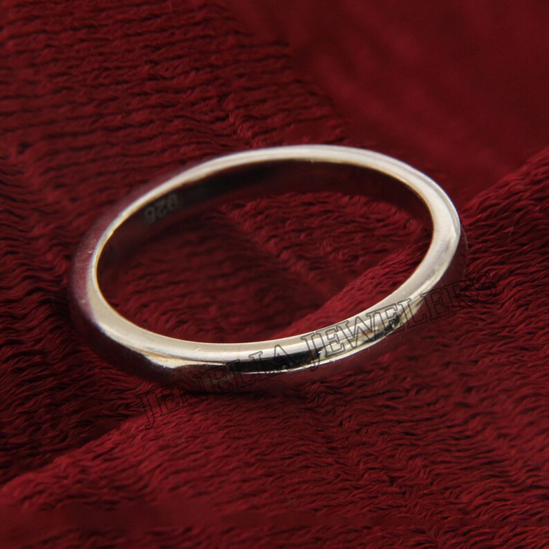 Classic Minimalist Simple White Gold Finish Unisex Sincerity Wedding BandAnniversary BandPromise BandEngagement BandBirthday Gift