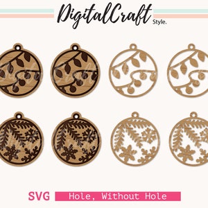 Christmas Earring svg, Christmas Ornament, Earring SVG, Faux Leather SVG, Earring bundle SVG, Glowforge earring, snowflake earring