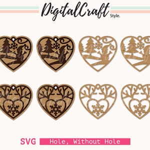 Christmas Earring svg, Christmas Ornament, Earring SVG, Faux Leather SVG, Earring bundle SVG,Leather Earrings, Glowforge earring,
