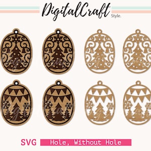 Christmas Earring svg, Christmas Ornament, Earring SVG, Faux Leather SVG, Earring bundle SVG,Leather Earrings, Glowforge earring,