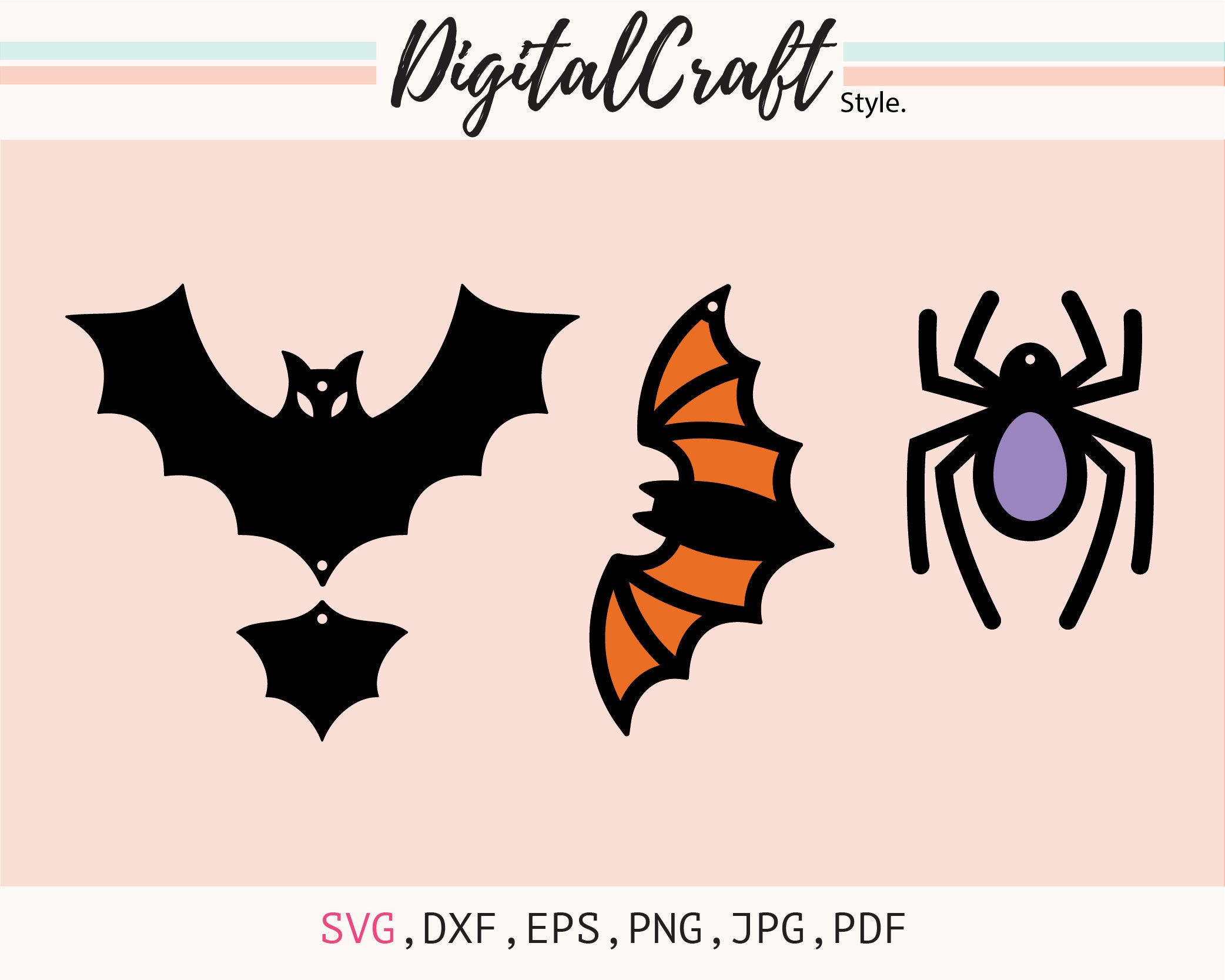 Halloween Earring SVG Earring SVG Bat Earring Svg Spider - Etsy UK