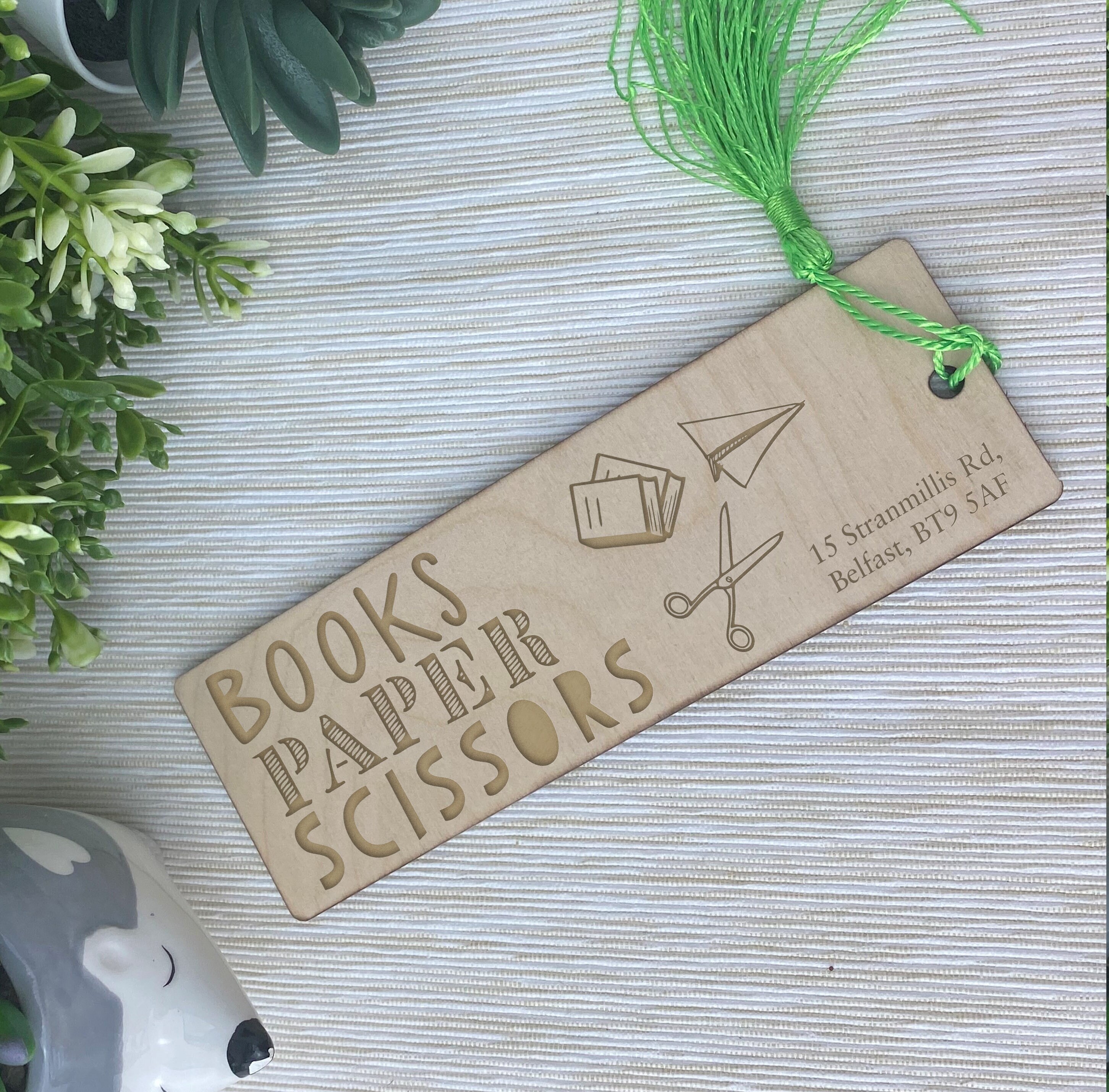 Branded Bookmark for Book Shops Library Gifts Wholesale Etsy