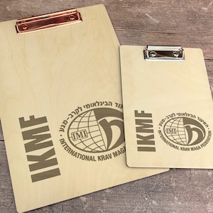Clip Board Branded Business Wooden Engraved Office Restaurant Cafe Bar Checklist Organisation