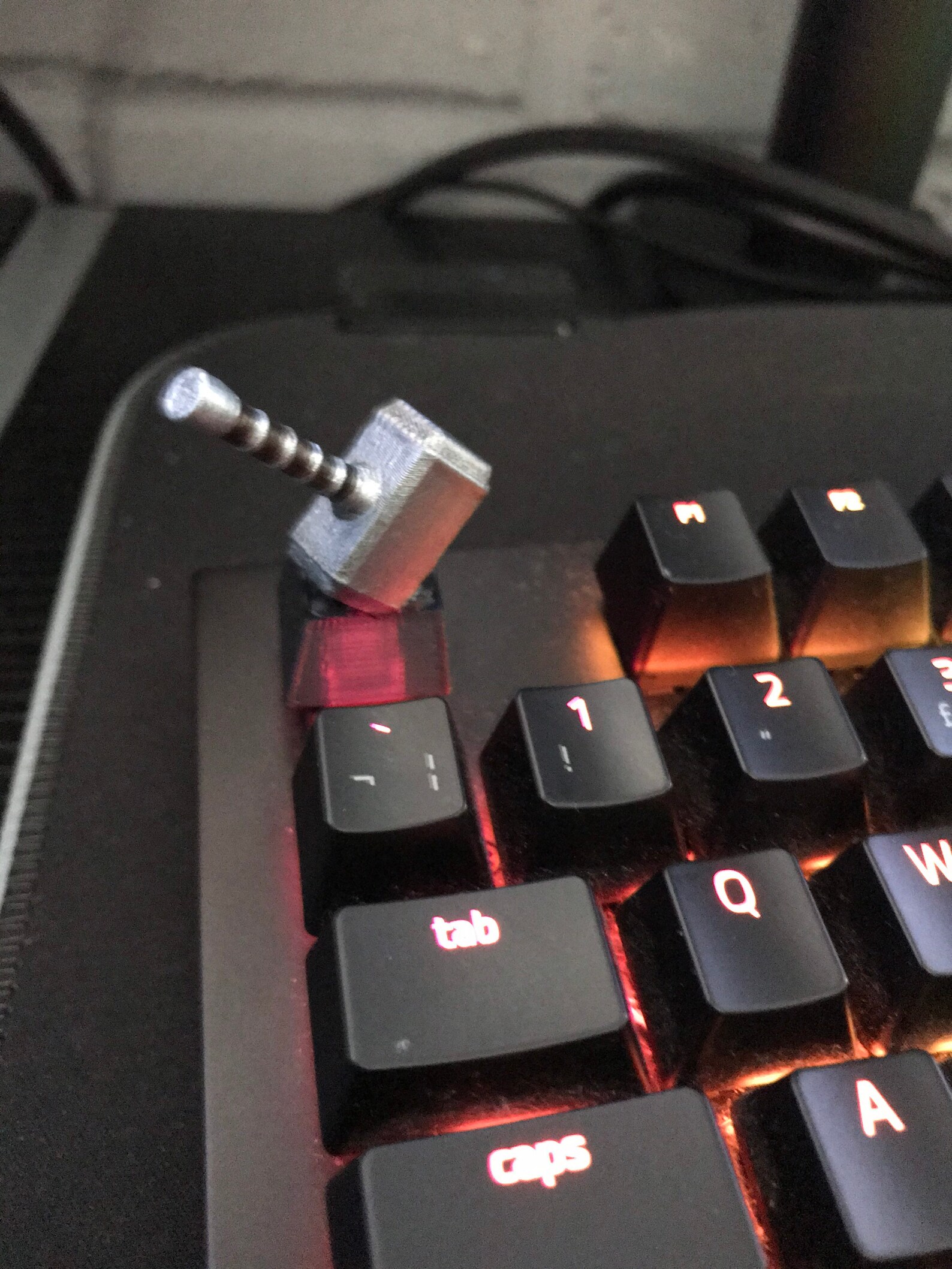Thor Hammer Keycap for Gaming PC Keyboard. Personalised Etsy