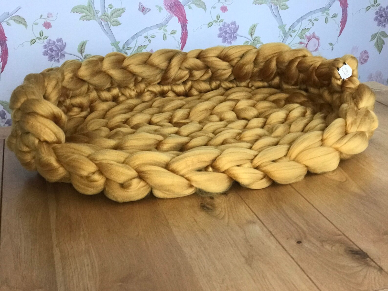 Chunky Knit dog bed/ Chunky Knitted pet bed/ Puppy bed/ Rustic Etsy