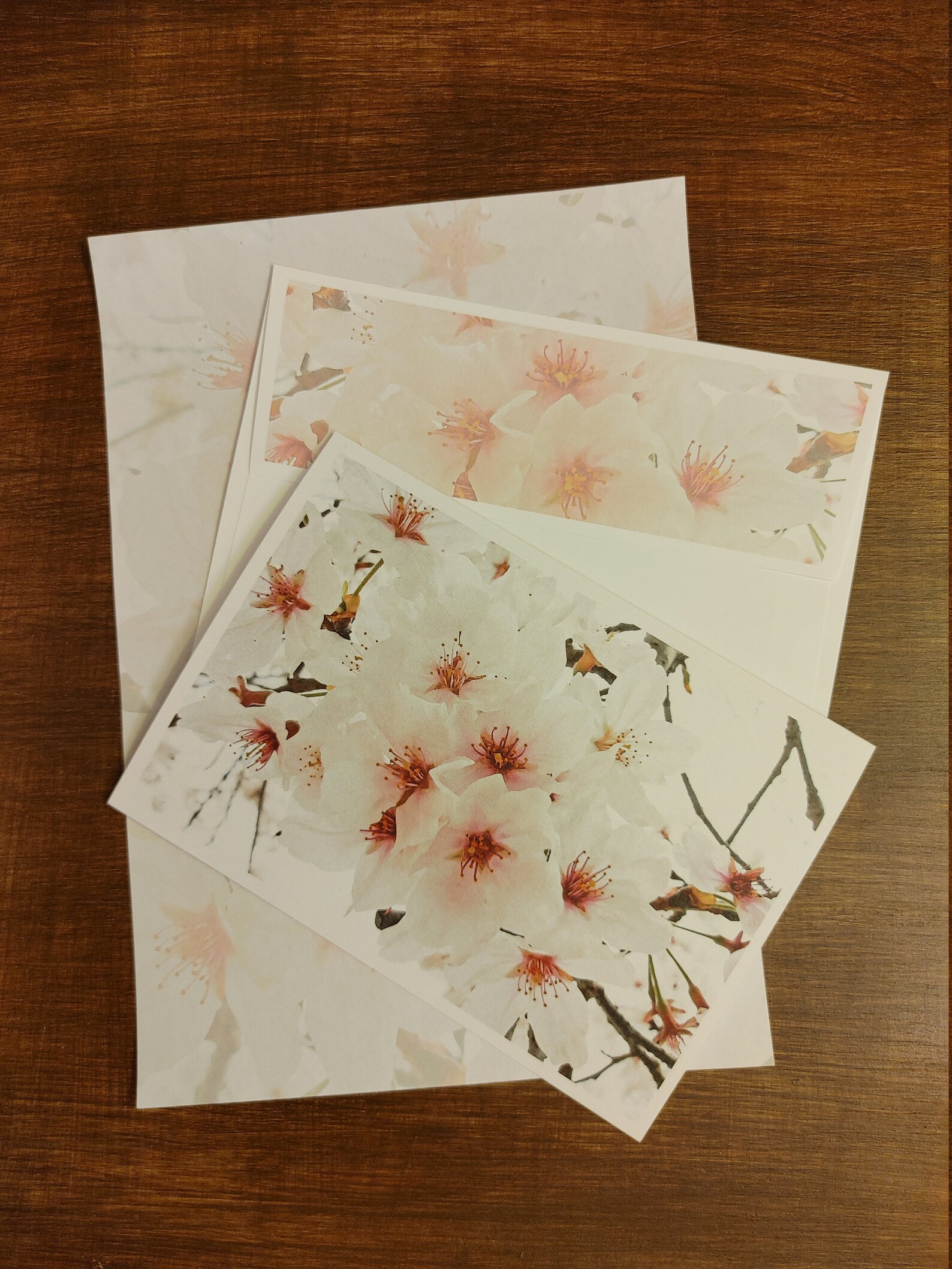 Cherry Blossom Stationery Set 40 Pieces Cards Envelopes Paper | Etsy