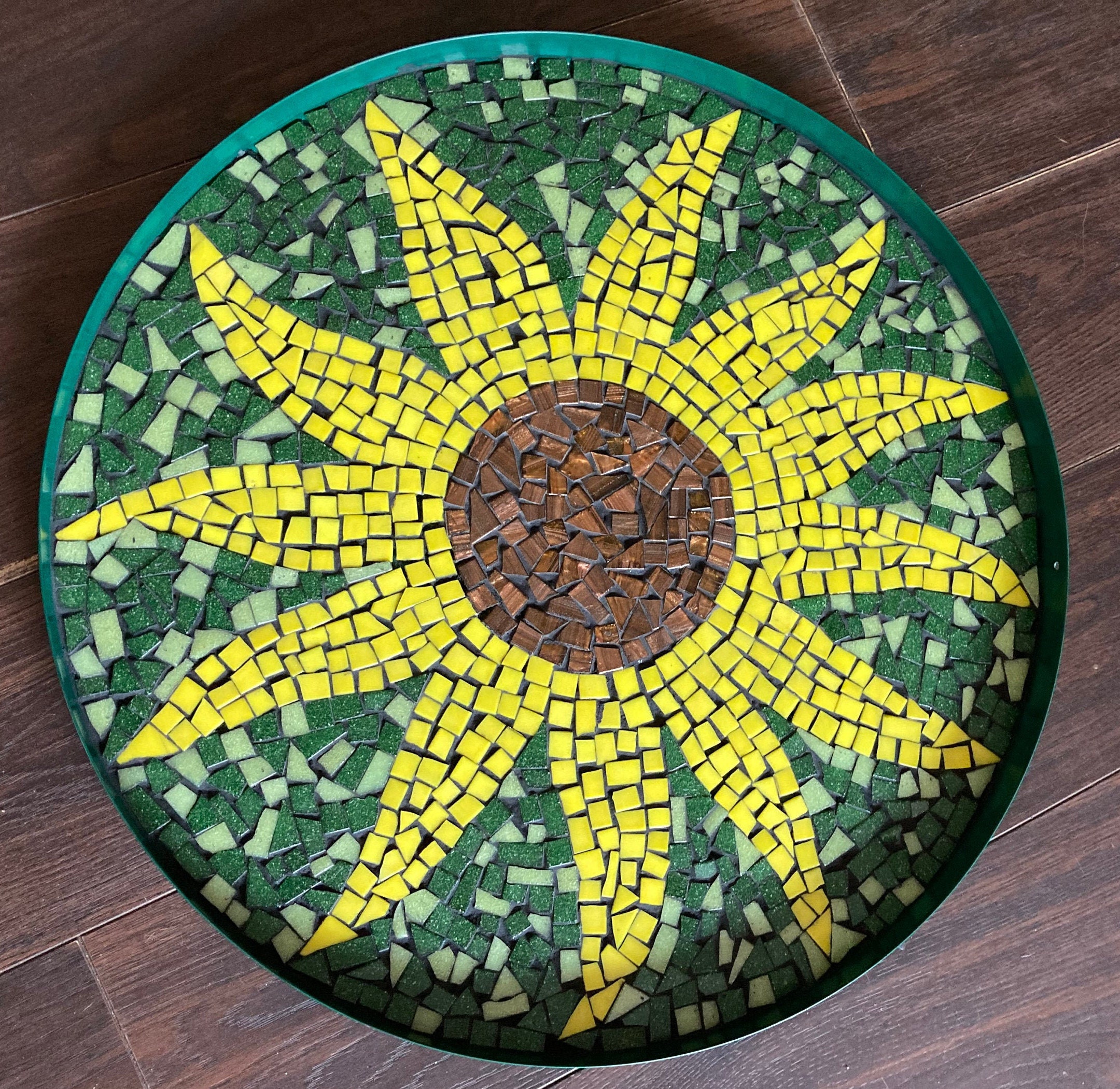 Handgemachte Mosaik Sonnenblume Beistelltisch runder | Etsy