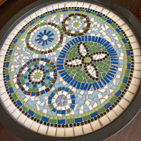Mosaic Side Table Etsy