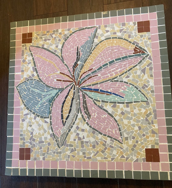 Handmade Mosaic Side Table, sofa table using porcelain tiles