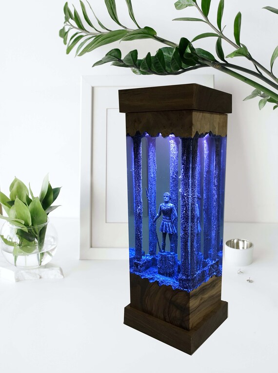 Handmade Resin Lamp Wood Epoxy Lamp for Living Room Resin Etsy