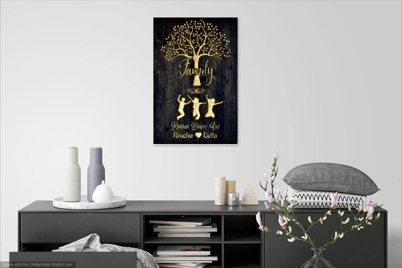 Holiday Grandkids Names Mothers day gift Wedding Gift Gift for Her or Him Personalized Family Tree Custom Present for Mom and Dad