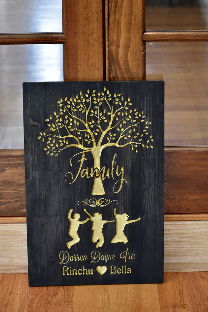 Holiday Grandkids Names Mothers day gift Wedding Gift Gift for Her or Him Personalized Family Tree Custom Present for Mom and Dad
