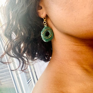 Resin drop earrings - Handmade resin drop earrings - Handmade gifts for her - Mother’s Day gift