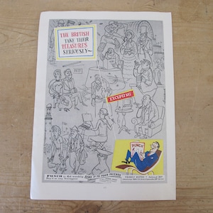 Annuncio della rivista Punch - Annuncio della rivista vintage 1951 dalla Guida del Festival of Britain - annuncio stampato originale