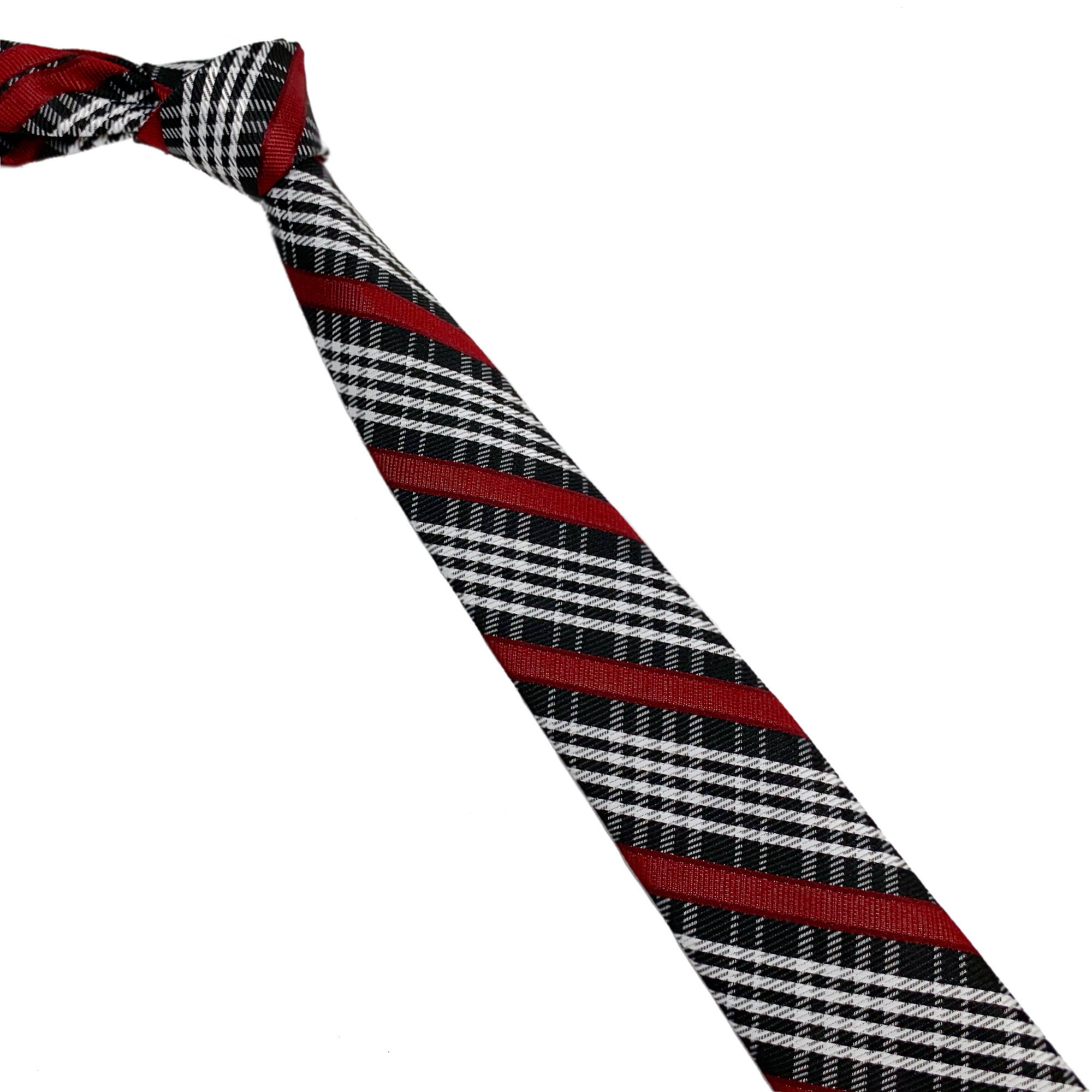 burgundy tie white shirt