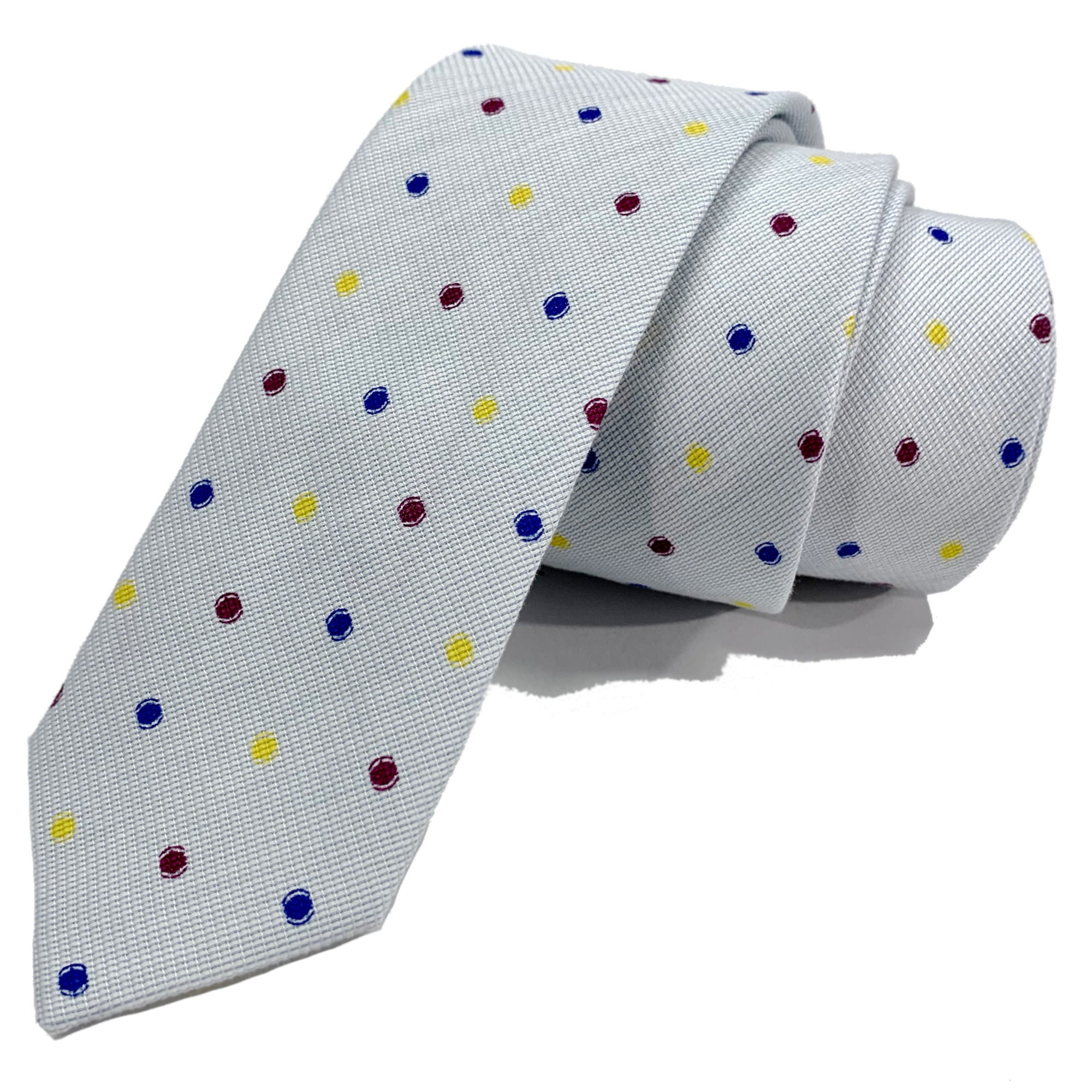 burgundy and yellow tie