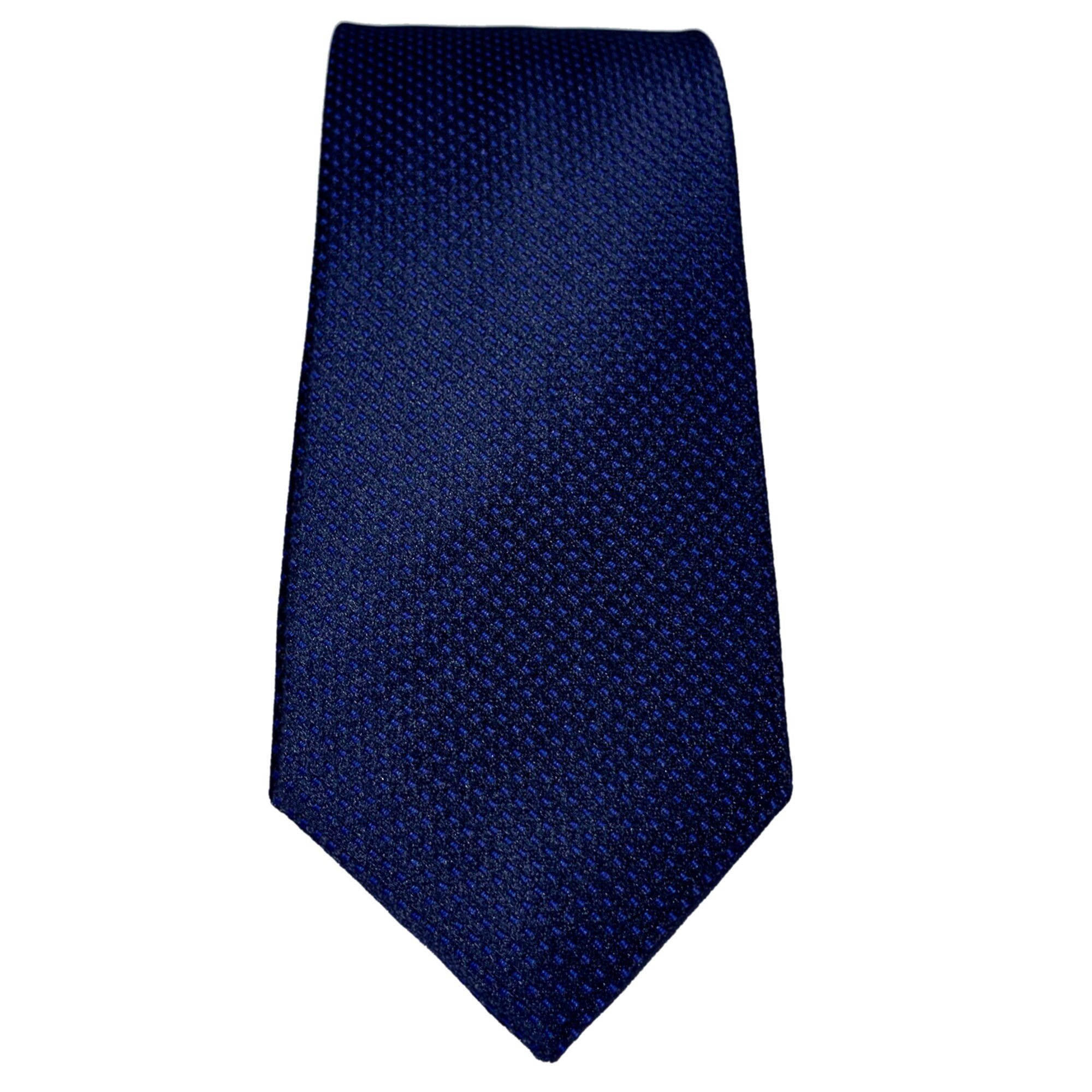 Men's Necktie Blue Color Small Dotted on Dark Blue - Etsy