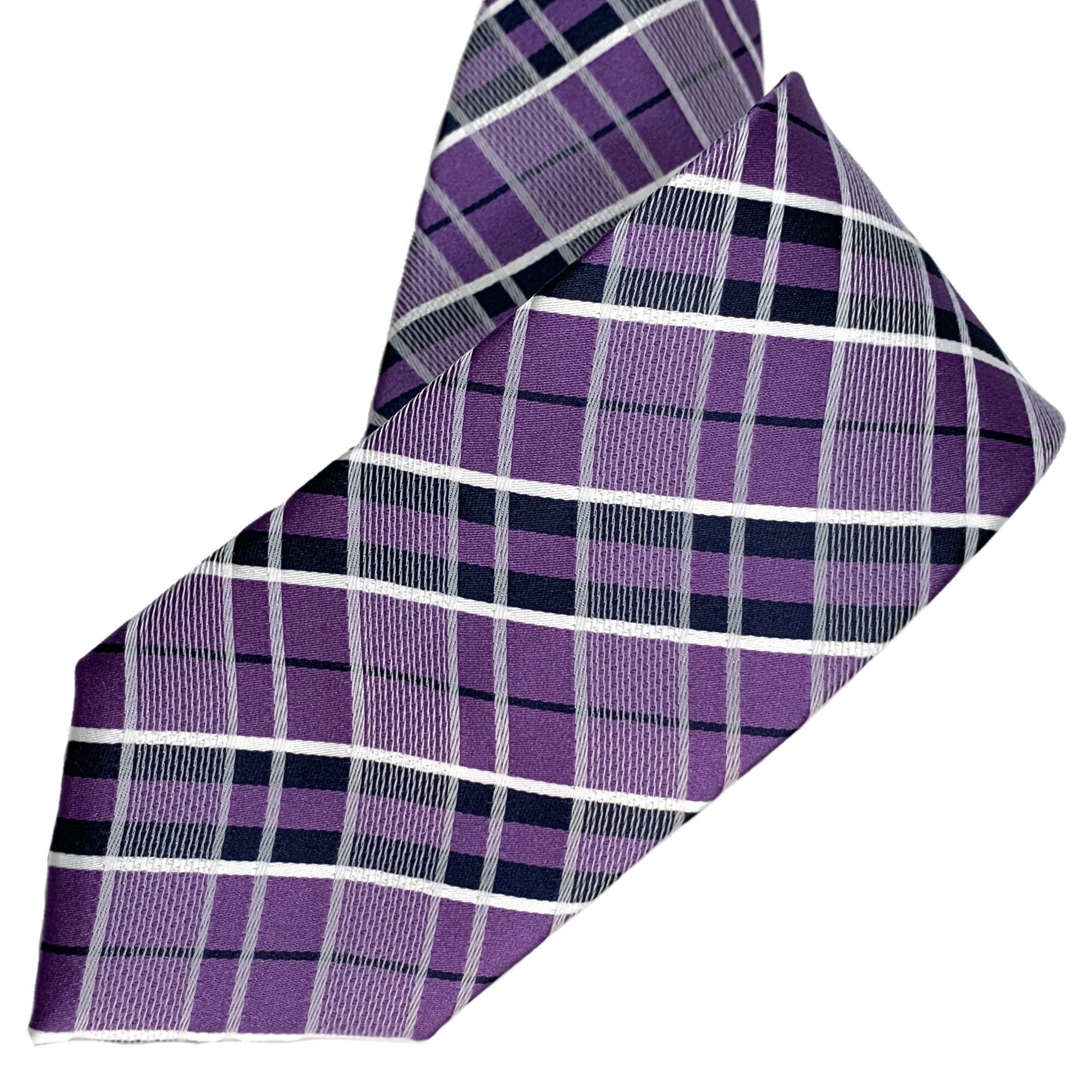 Cravate Homme Jaeger Rayée Violette - Occasion