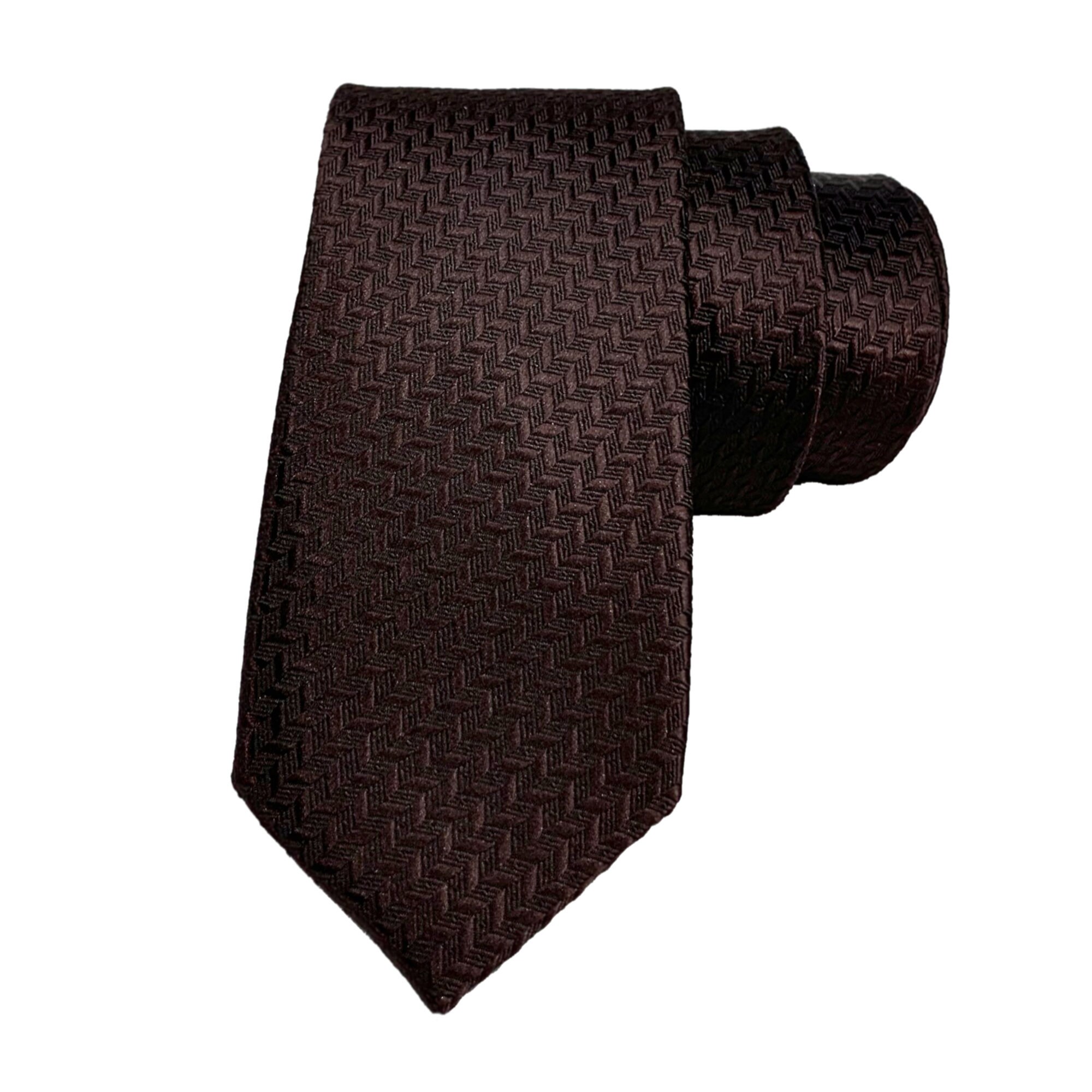 mens dark brown tie