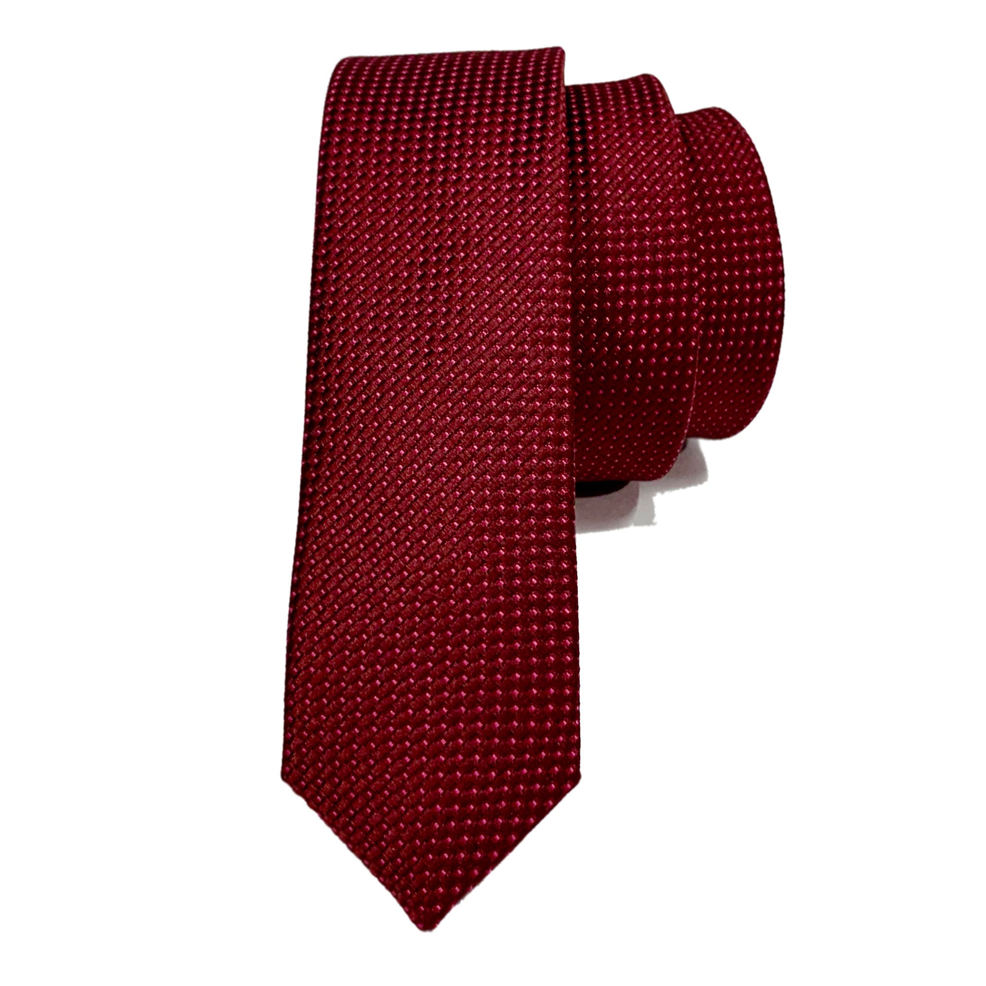 Extra Slim Red Dotted Embossed Pattern on Maroon Background - Etsy