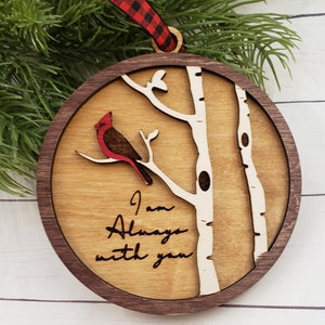 Cardinal Ornament, Im Always With You, Keepsake Ornament, Memorial Ornament, Family Ornament, 2025 Ornament, Remembrance Ornament