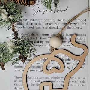 Elephant Ornament, Friendship ornament, Christmas 2024, Stocking Stuffer, Bridesmaid Gift,
