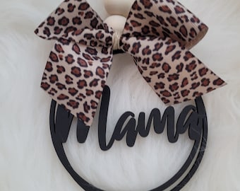 Mom Car Charm, Trendy Mama Tassel, Mirror Car Tassel Charm, Leopard Print. Rear view mirror tassel, valentine&#39;s day, Easter, mothers day