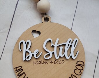Religious Car Charm, Faith Charm, Car Mirror Charm, Christian Car Charm, Jesus car charm, cross charm, tier tray decor