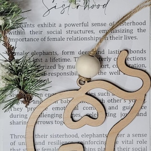 Friendship Elephant Ornament Gift,  Sisterhood Ornament Gift, Mother & Daughter Gift, Ornament Gift, Elephant Ornament, Stocking Stuffer