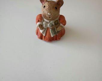 Vintage 1990s Mrs Christmas Mouse
