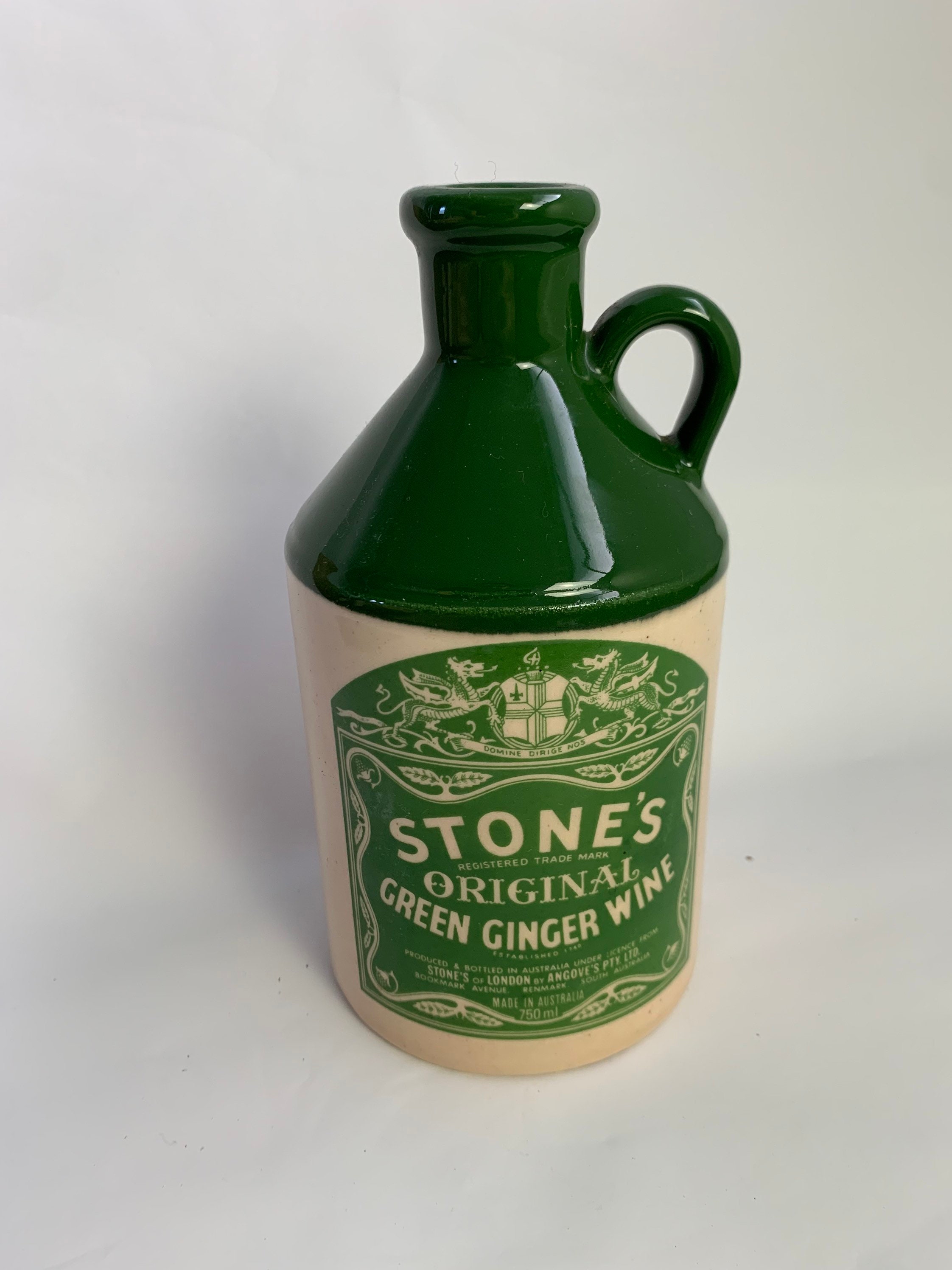 Vintage Stones Green Ginger Wine Ceramic Jug Bottle Decanter - Etsy