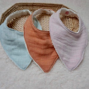 bavoirs bebe fille forme bandana (lot de 3) multicolore