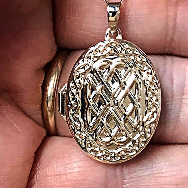 Celtic knot locket clearance