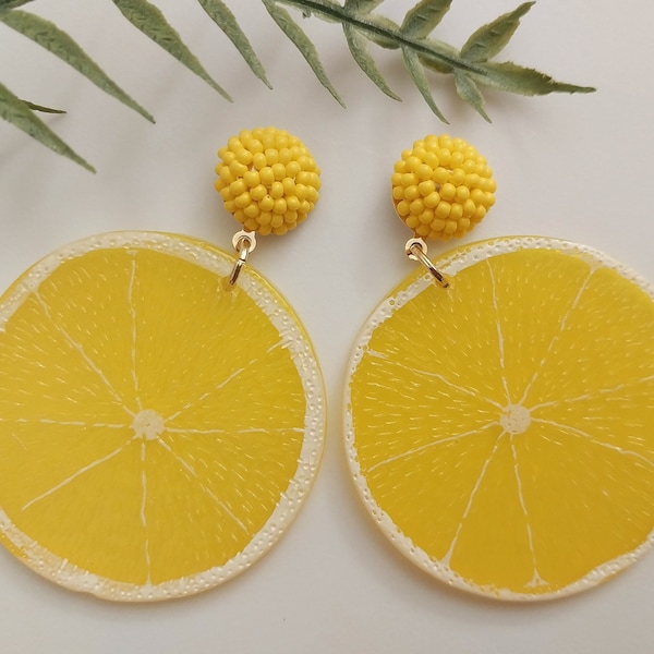 3D Lemon Earrings Fruit Earrings Cute Fruit Earrings Lemon Model Earrings New Design Earrings Shipping Today UFWT04072408