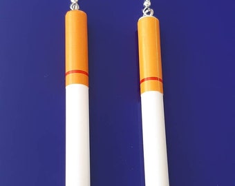 Cigarette Earrings Smoke Earrings Special Party Earrings Cool Earrings  Birthday Gifts