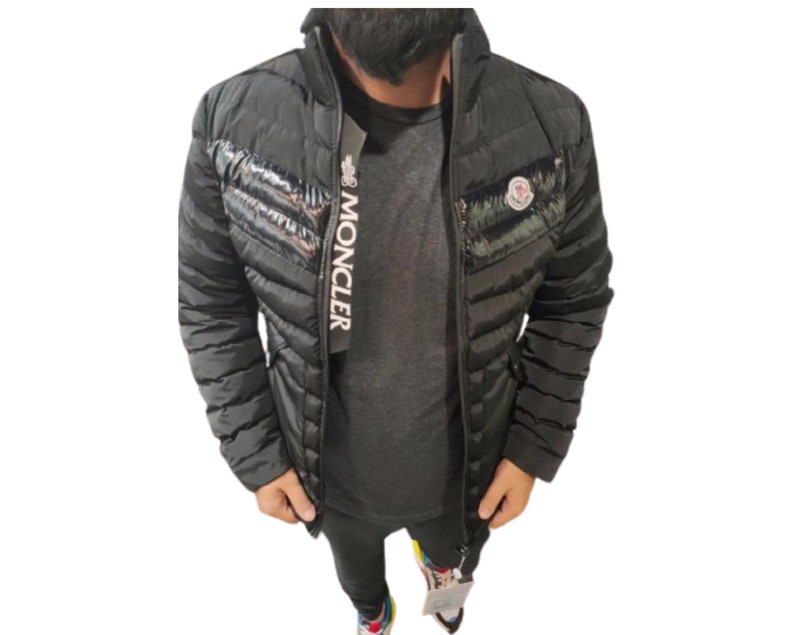 Worldwide Express Black men Jacket fits like USAUK XS size Lacquer Puffer Padded Jacket Vest Men/'s Bomber Winter Jacket