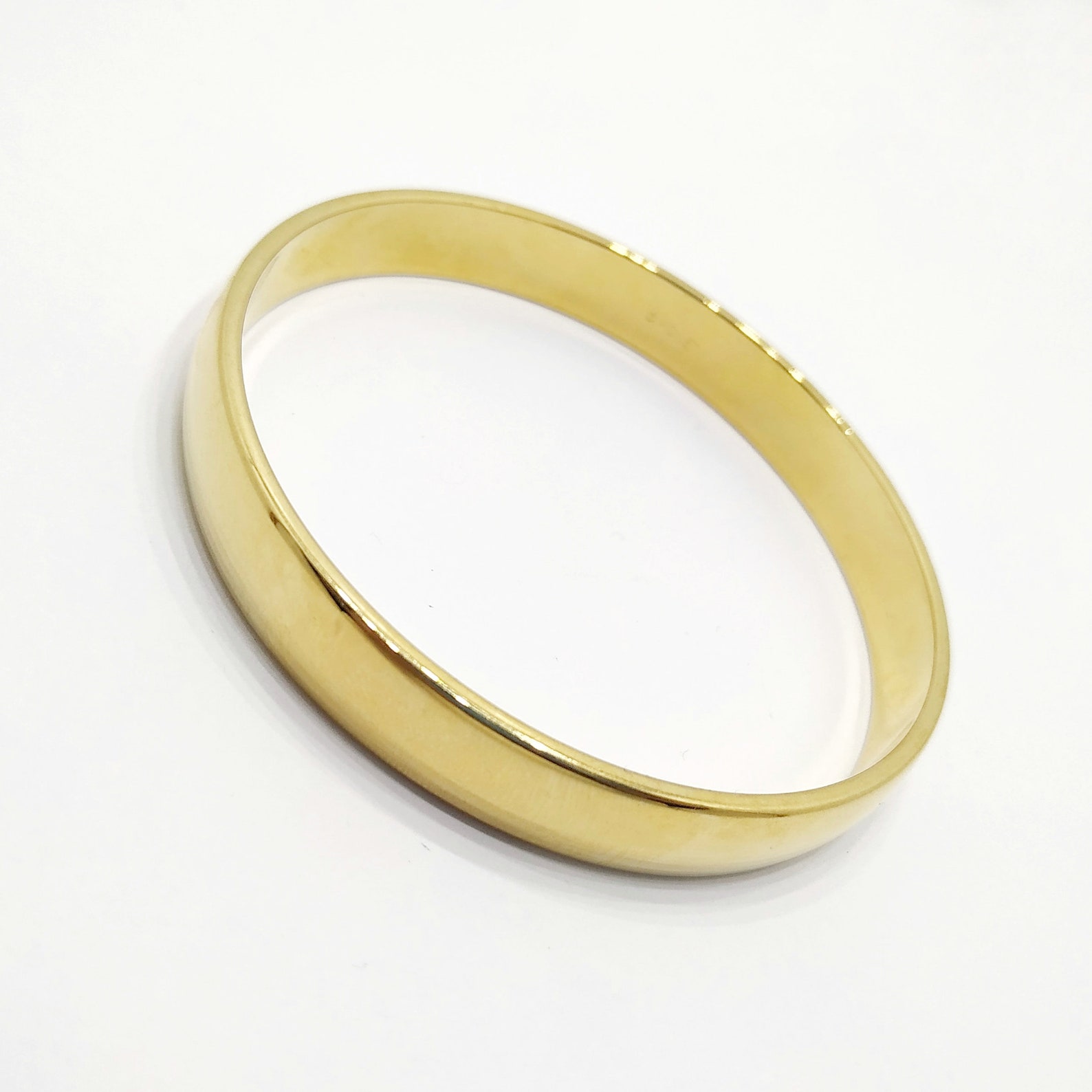 Bangle Bracelet Vintage Gold Plated Bangles Size M & S Etsy