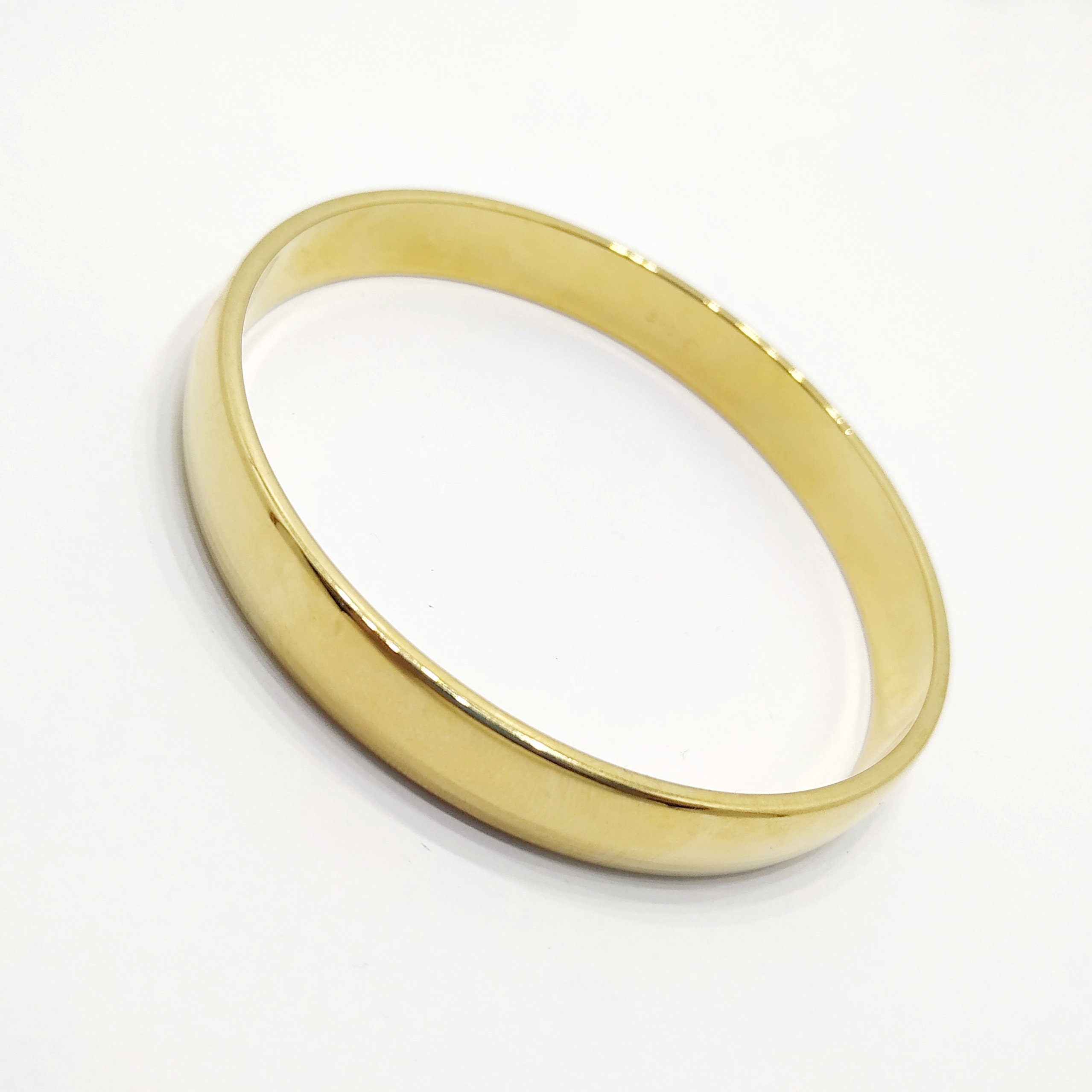 bangle bracelet Vintage gold plated bangles Size L & S Etsy