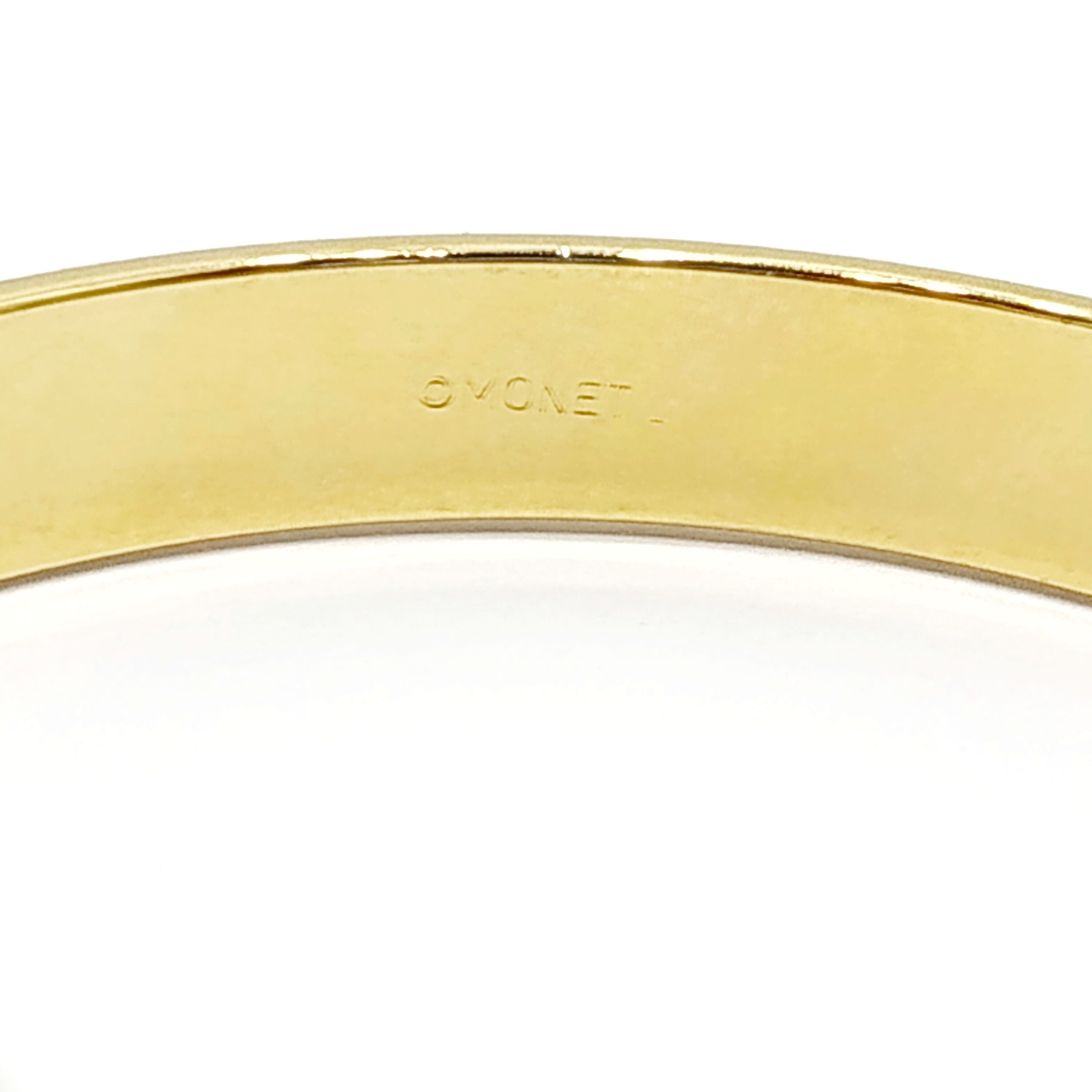 bangle bracelet Vintage gold plated bangles Size M & S Etsy