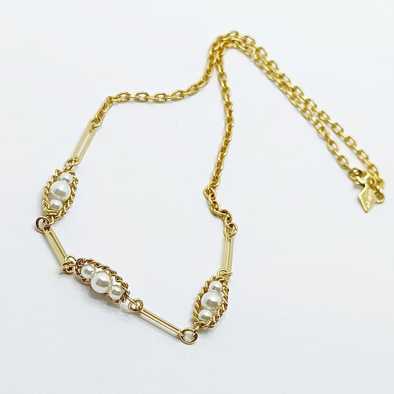Vintage satellite chain necklace SARAH COVENTRY G… - image 3