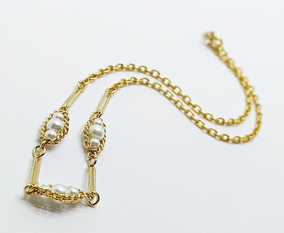 Vintage satellite chain necklace SARAH COVENTRY G… - image 6