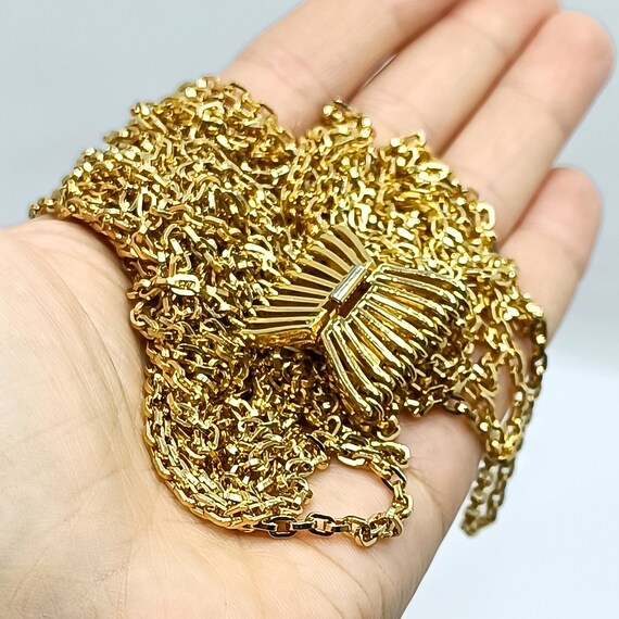 Vintage Gold Multi Chain Necklace Waterfall Necklace 9 Vintage Gold Multi Chain Necklace Waterfall Necklace 9
