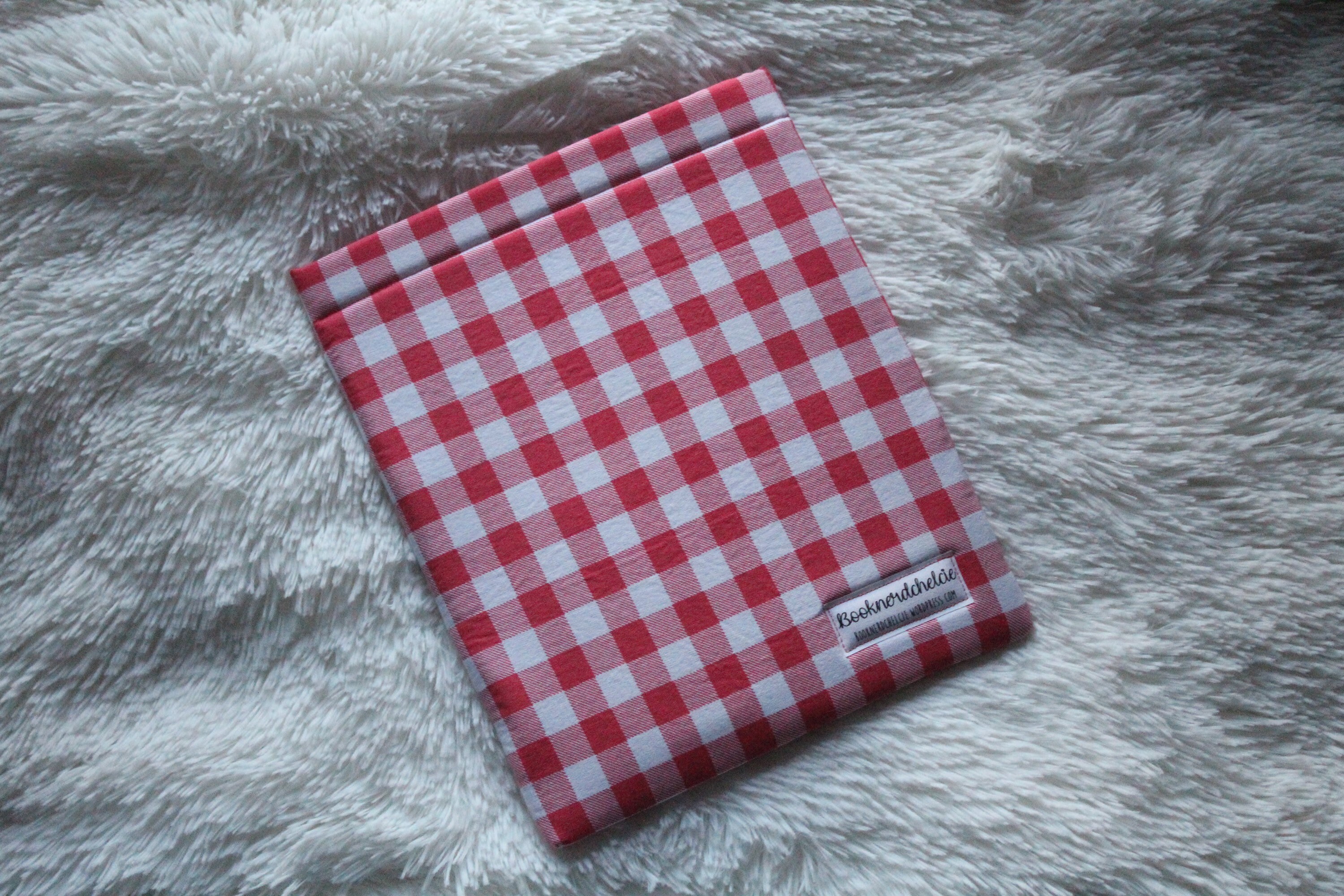 Pink Picnic Blanket Plaid Book Sleeve Hardcover Etsy