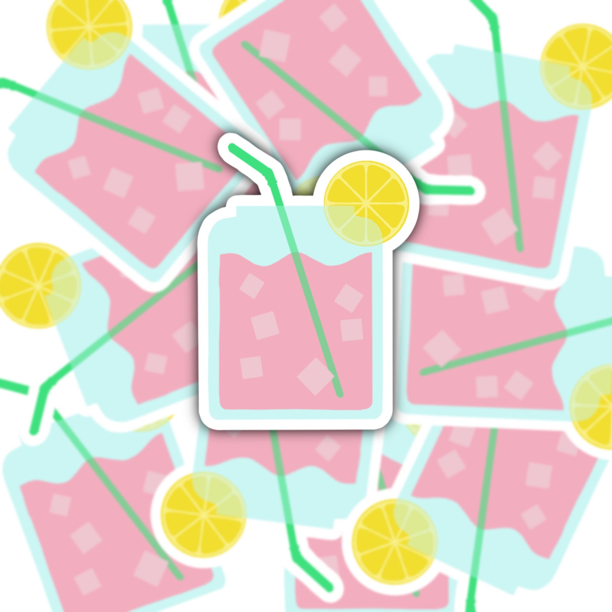 Jar of Lemonade Vinyl Sticker Etsy