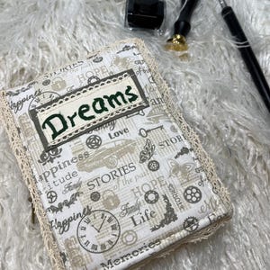 Vintage album, diary, diary, notebook, A6 format, vintage diary