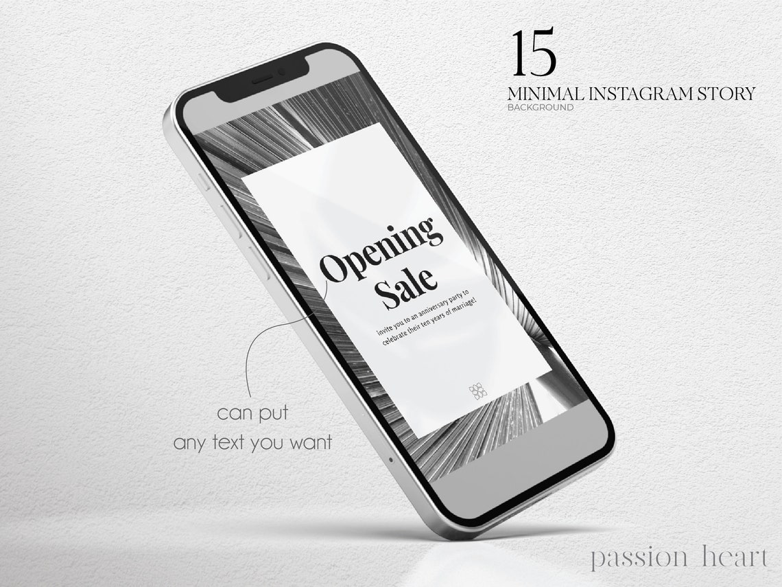 15 Minimal Instagram Story Background , Template Black and White